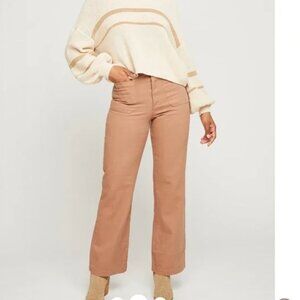 Gentle Fawn Fulton Pants Cotton High Waisted Wide Leg Patch Pockets